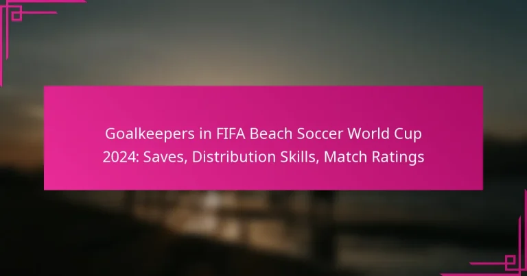 Goalkeepers in FIFA Beach Soccer World Cup 2024: Saves, Distribution Skills, Match Ratings