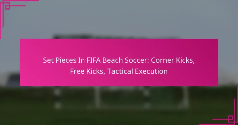Set Pieces In FIFA Beach Soccer: Corner Kicks, Free Kicks, Tactical Execution